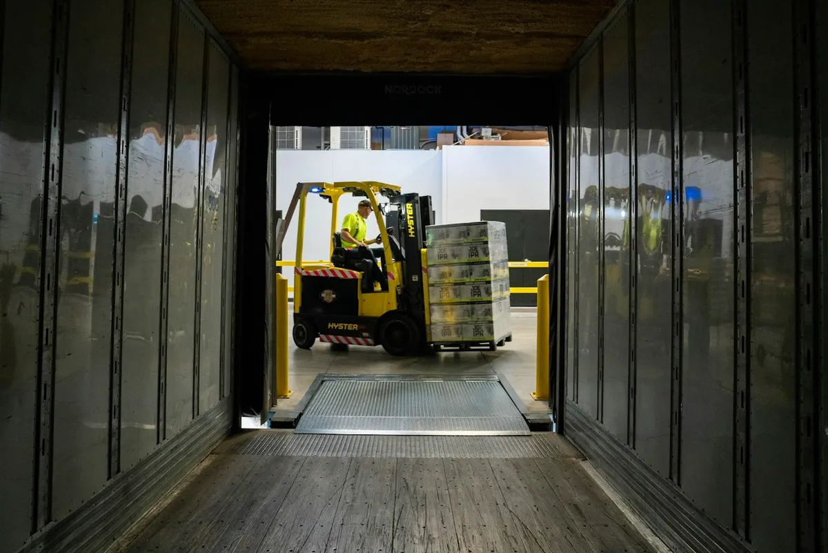 Loaded for delivery